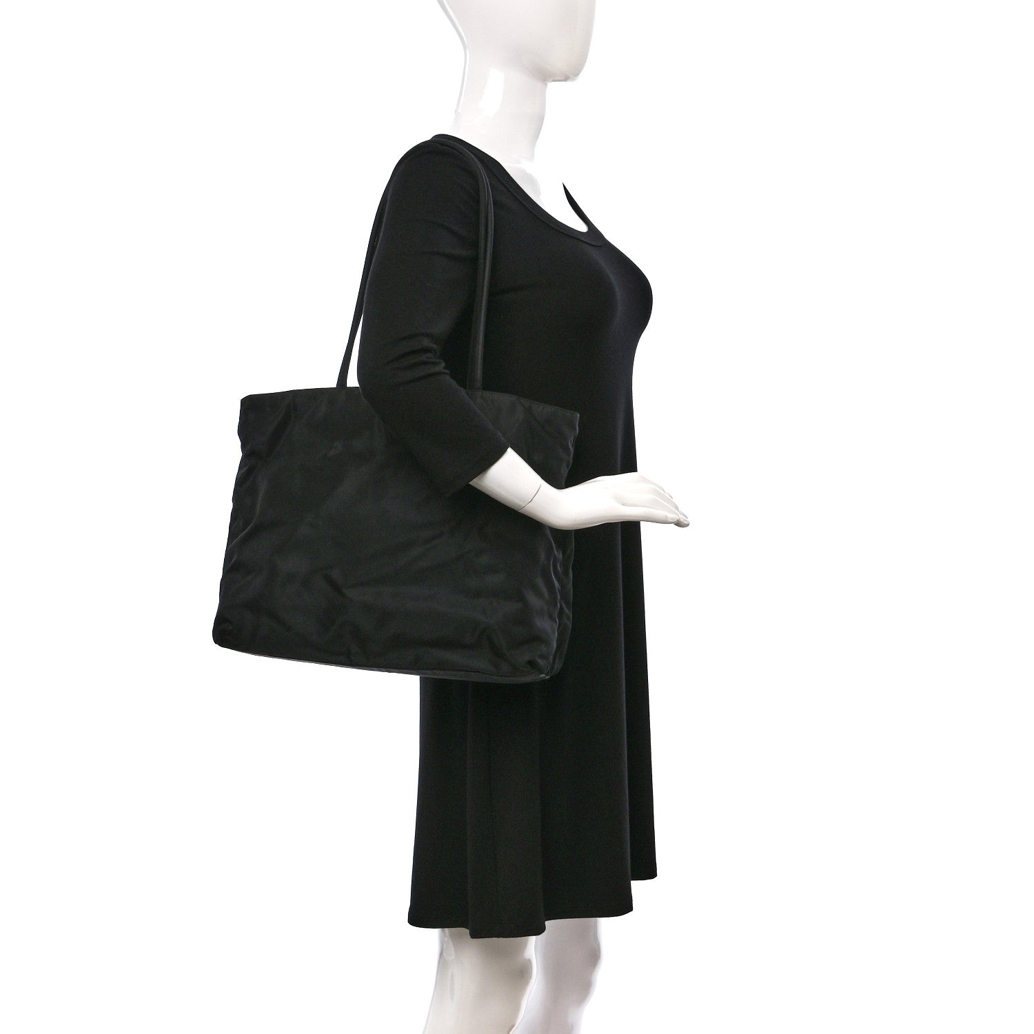 Prada Tessuto Nylon Tote Black 2 of 8