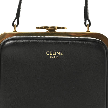 Celine Shiny Calfskin Lana Triomphe Minaudiere Black 7 of 9
