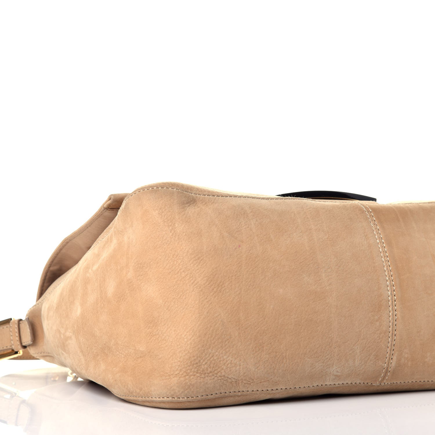 Fendi Vitello Savana Big Mama Baguette Caramello Tartaruga Natural 8 of 10