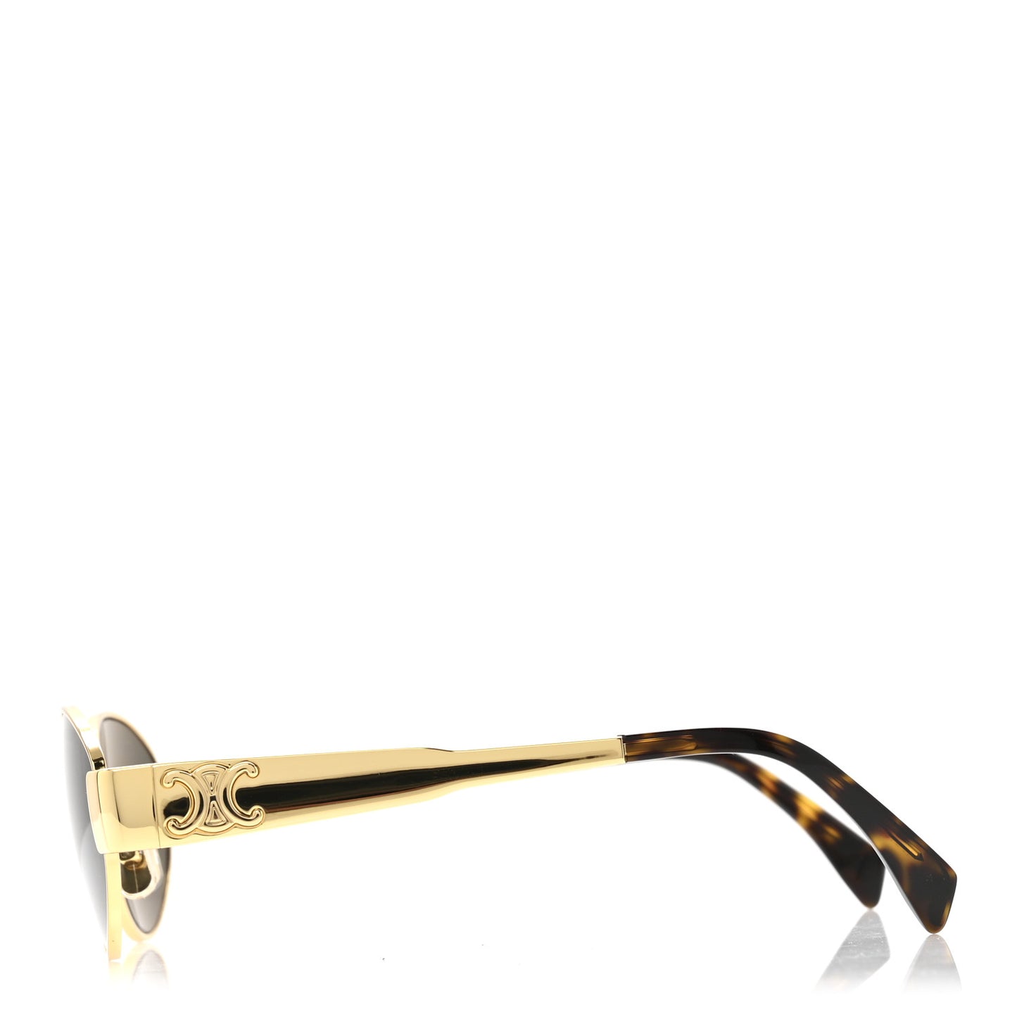 Metal Triomphe 01 Sunglasses CL40235U Gold Green