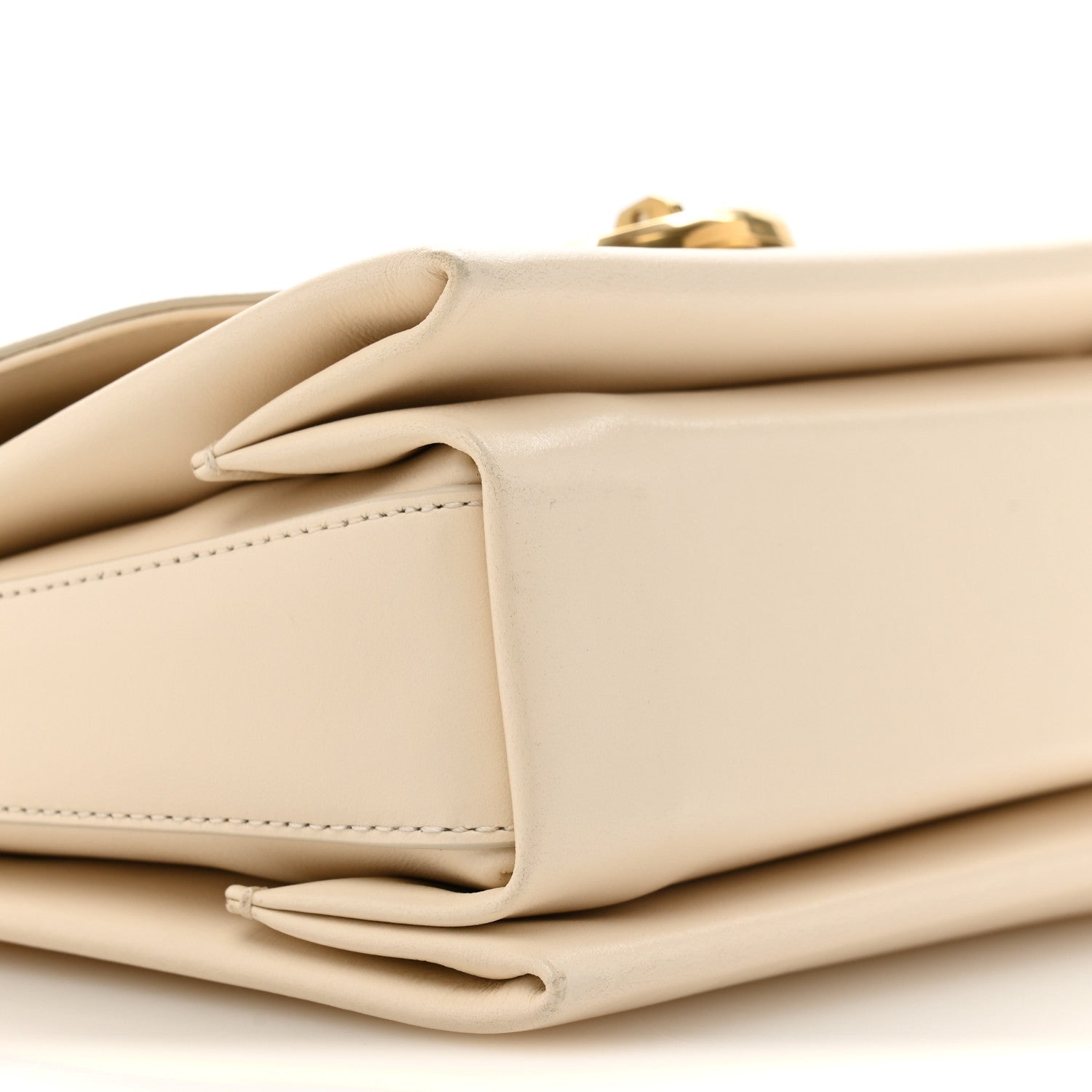 Mulberry High Gloss Calfskin Lana Top Handle Eggshell 10 of 13