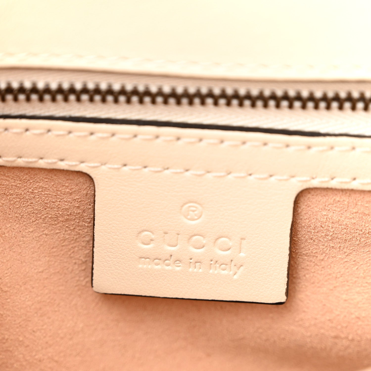 Gucci Calfskin Matelasse Small GG Marmont Top Handle Shoulder Bag White 6 of 10