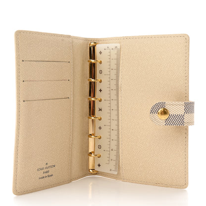 Louis Vuitton Damier Azur Small Ring Agenda Cover 5 of 12