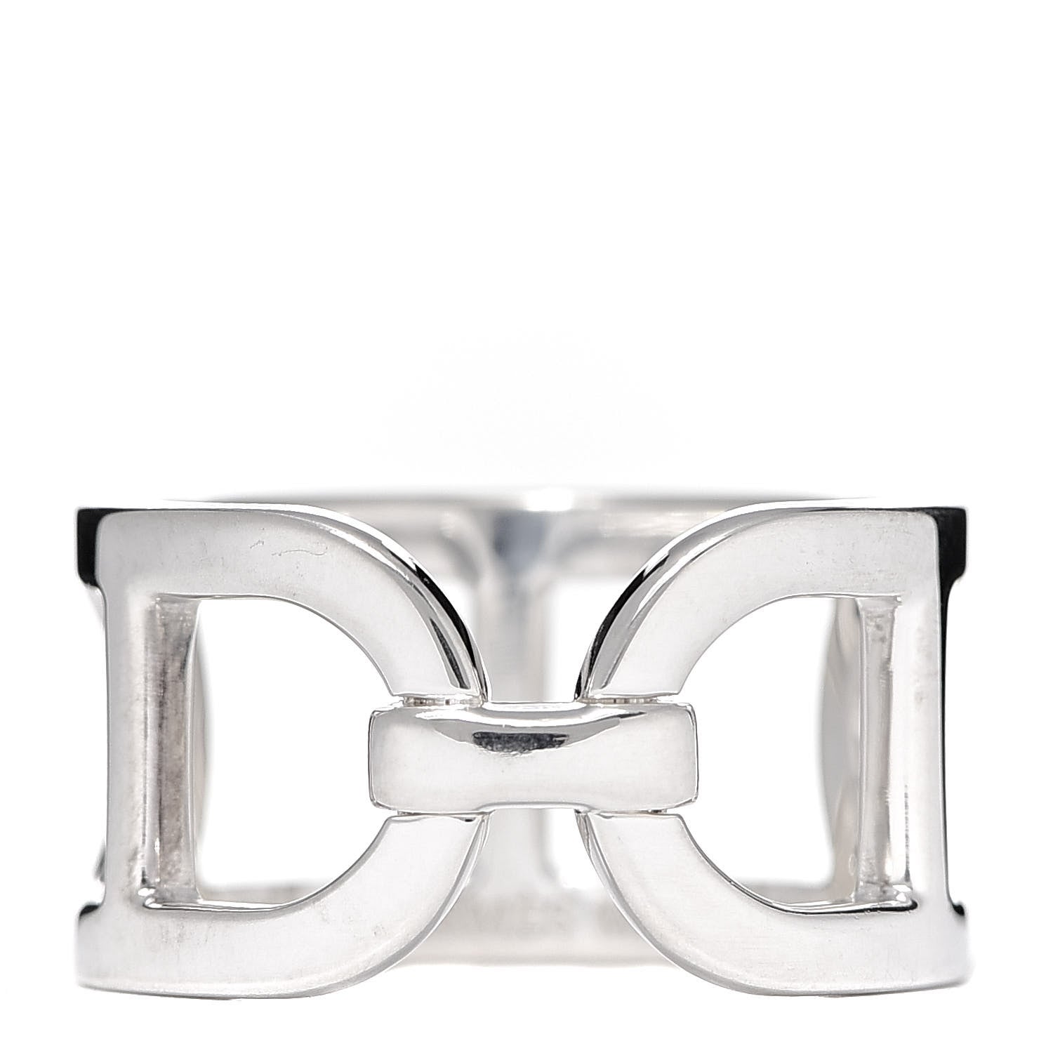 Hermes Sterling Silver MM Ever Chaine d'Ancre Ring 52 6 1 of 6
