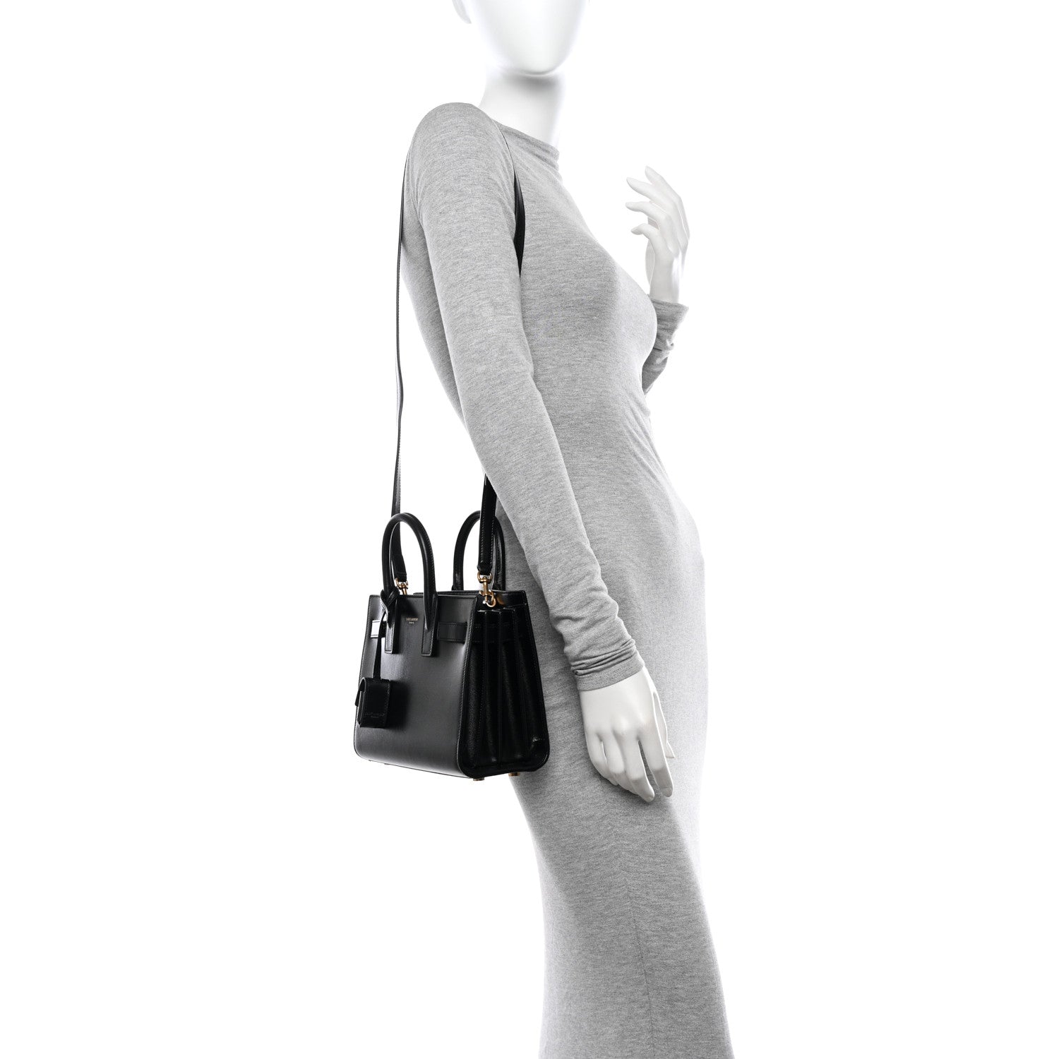 Saint Laurent Calfskin Nano Sac De Jour Black 2 of 10