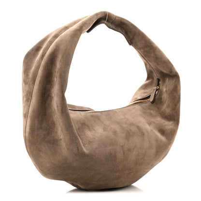 Khaite Suede Calfskin Medium Olivia Hobo Toffee 3 of 10