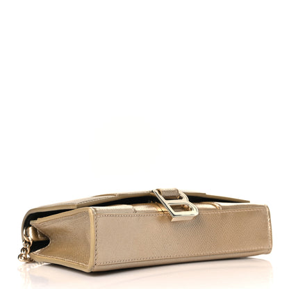 Balenciaga Metallic Grained Calfskin Hourglass Chain Bag Light Gold 3 of 8
