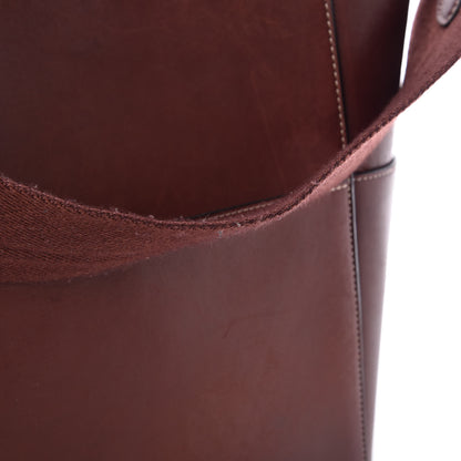 Celine Natural Calfskin Sangle Bucket Bag Burgundy 17 of 22
