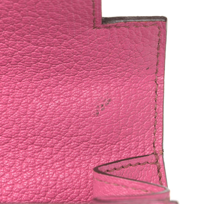 Hermes Chevre De Coromandel Kelly Sellier 28 Fuchsia 9 of 12