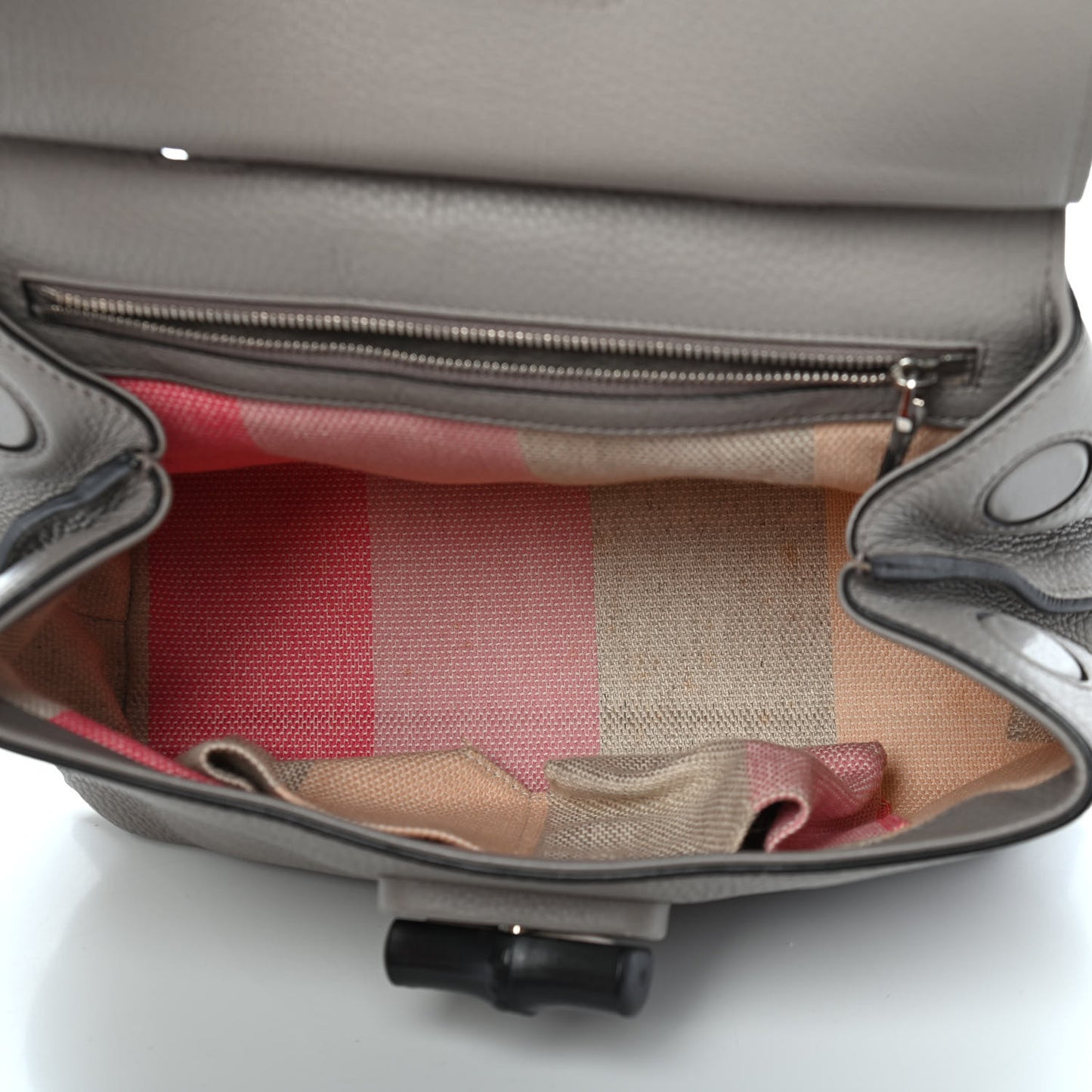Cellarius Calfskin Small Bamboo Daily Top Handle Bag Storm Grey