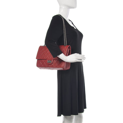 Chanel Aged Calfskin Quilted 2.55 Reissue 227 Flap Red 2 of 11