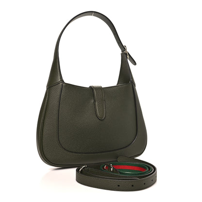 Gucci Grand Prix Calfskin Medium Jackie 1961 Hobo Dark Green 3 of 10