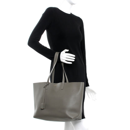 Saint Laurent Calfskin Large Shopping Tote Kaki Militaire 2 of 10