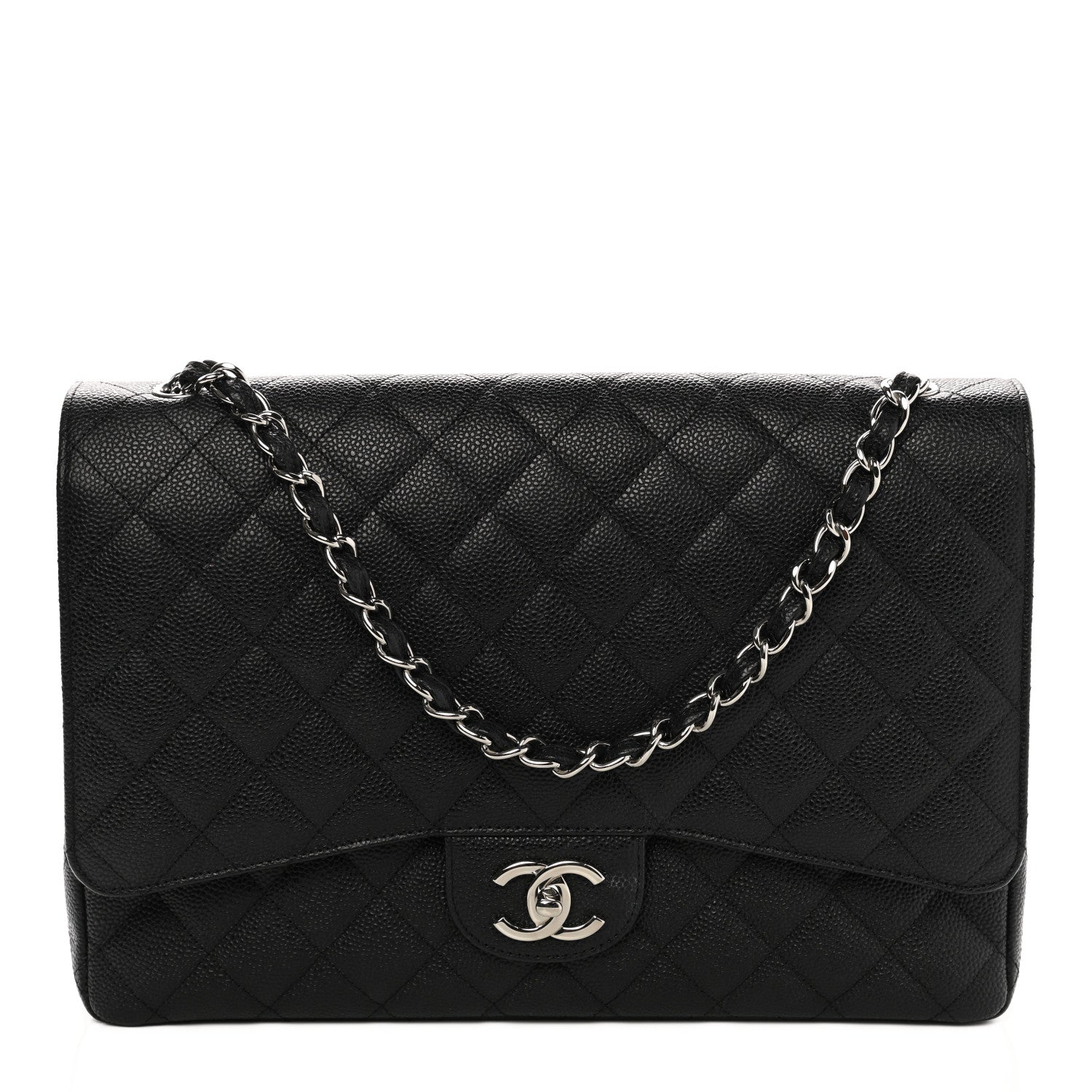 Chanel Caviar Quilted Maxi Double Flap Black 2 of 28