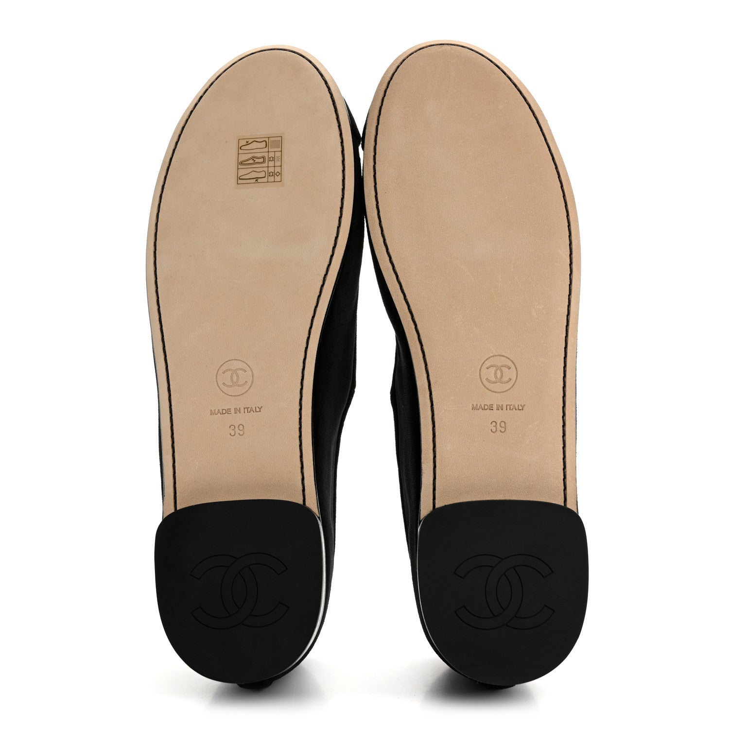 Chanel Velvet Mary Jane Flats 39 Black 6 of 10