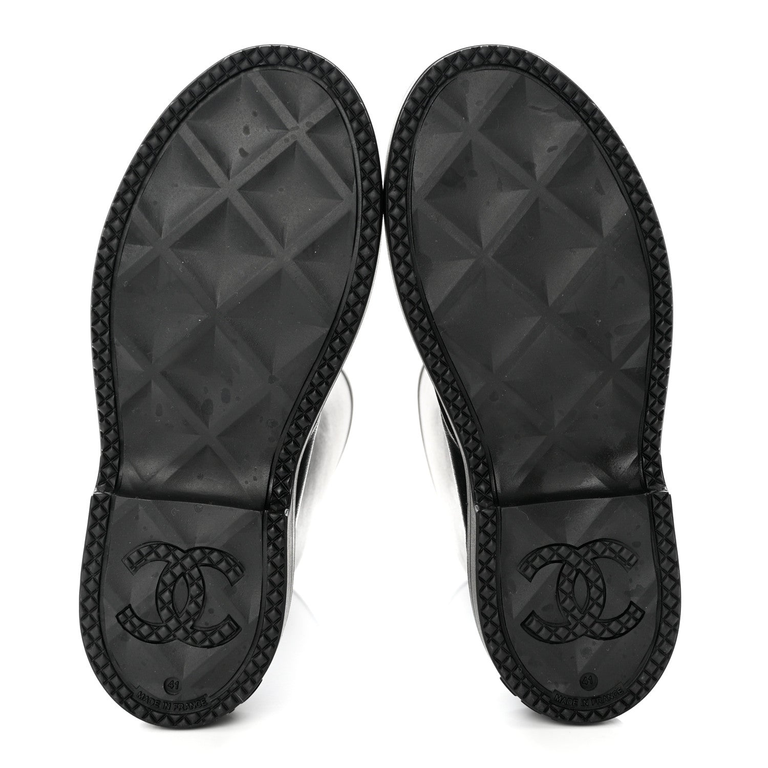 Chanel Caoutchouk CC High Boots 41 Black 6 of 8