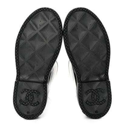 Chanel Caoutchouk CC High Boots 41 Black 6 of 8