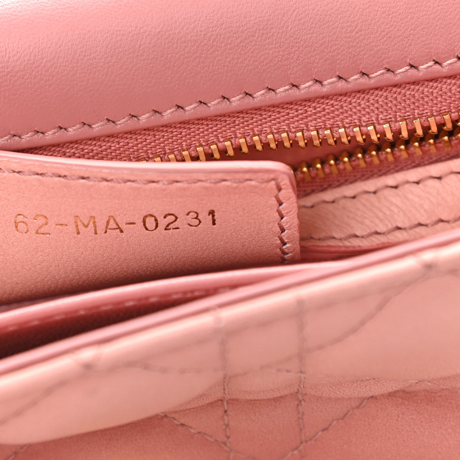 Christian Dior Lambskin Cannage Gradient Small Caro Bag Pink 7 of 9