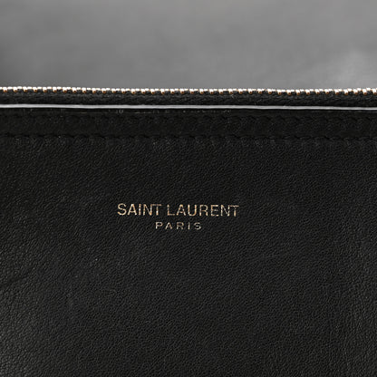Saint Laurent Calfskin Small Suzanne Hobo Black 7 of 11