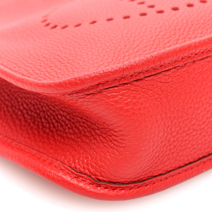 Hermes Taurillon Clemence Evelyne TPM Rouge Casaque 9 of 10