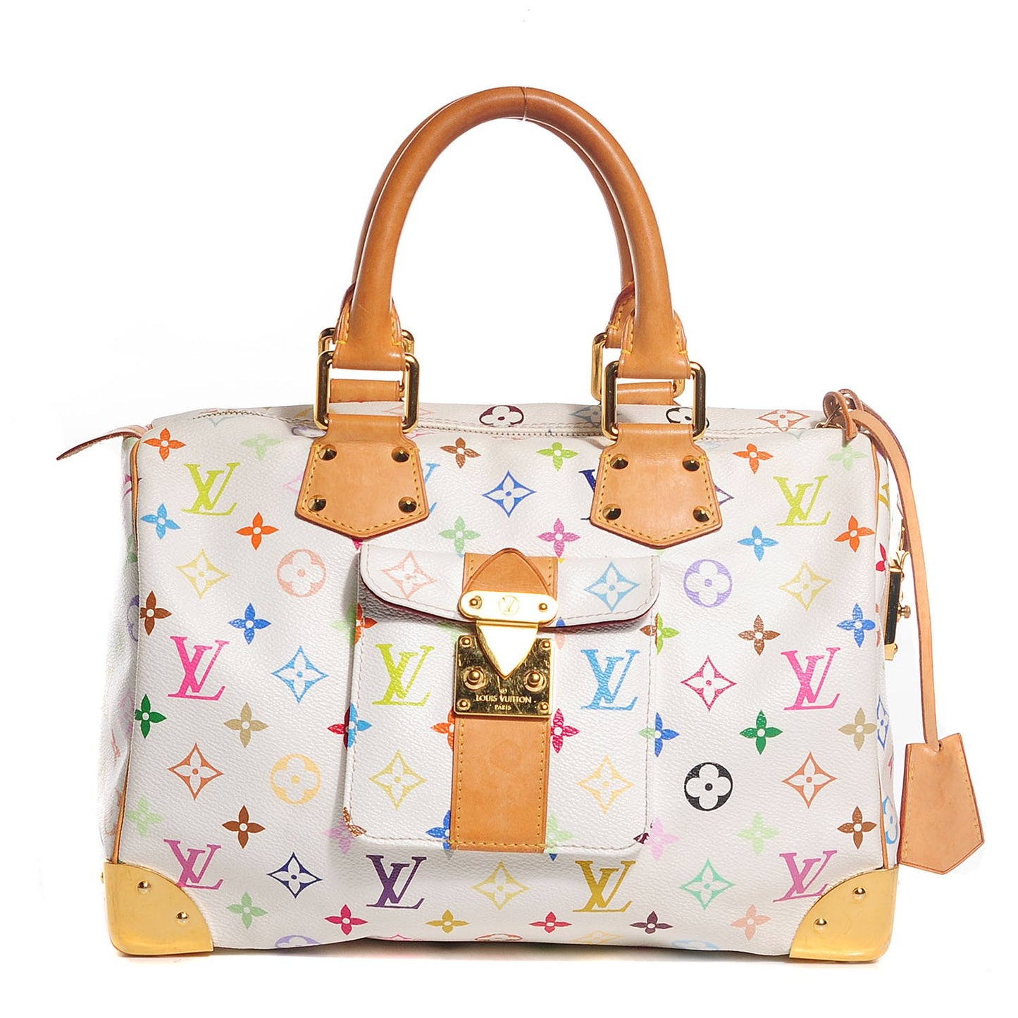 Monogram Multicolor Speedy 30 White