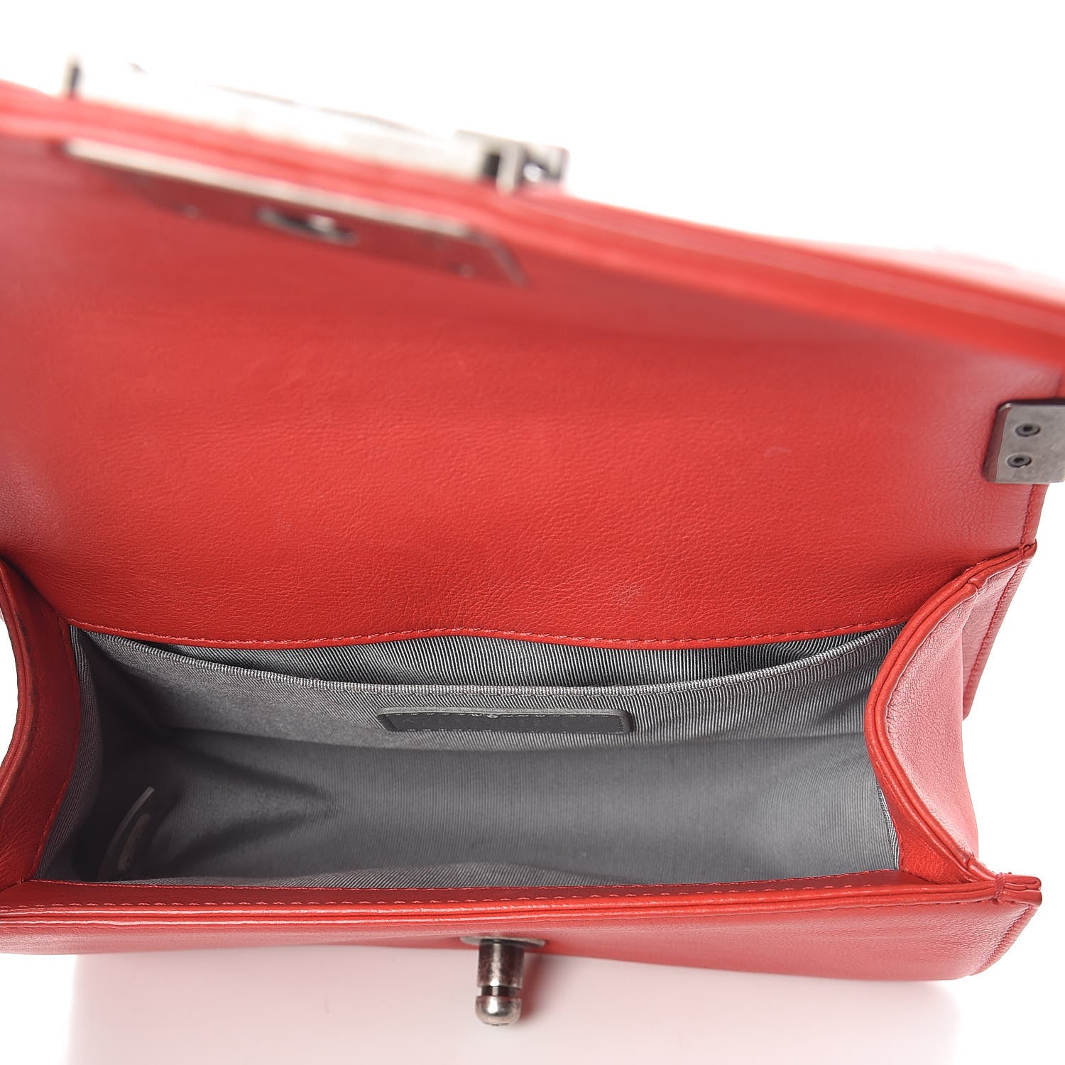 Chanel Calfskin Double Stitch Small Boy Flap Red 5 of 10