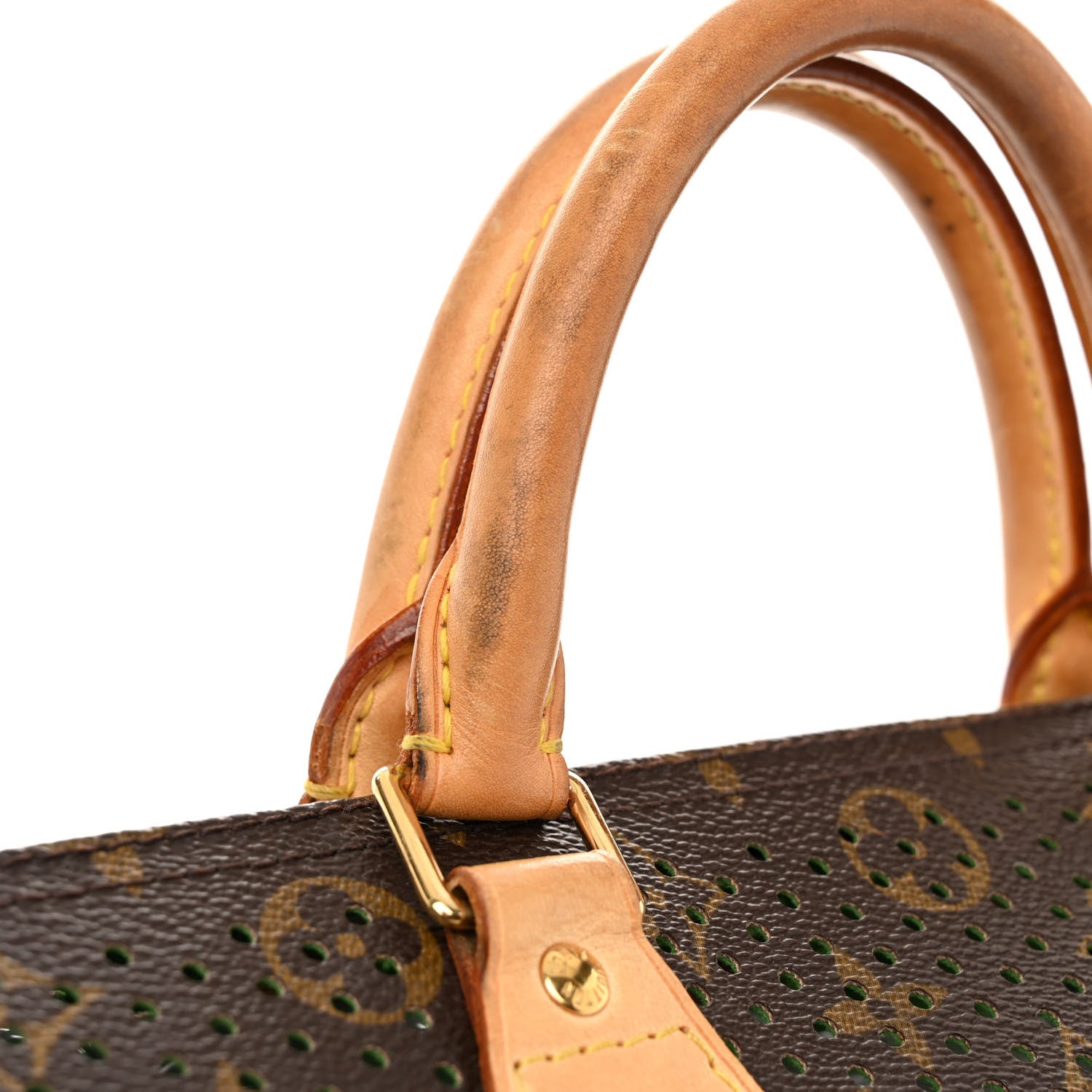 Louis Vuitton LOUIS VUITTON Monogram Perforated Speedy 30 Green 12 of 13