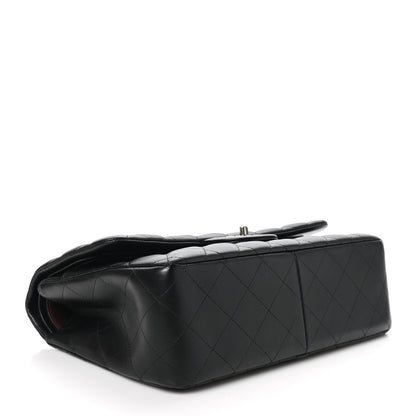 Chanel Lambskin Quilted Jumbo Double Flap Black 4 of 10