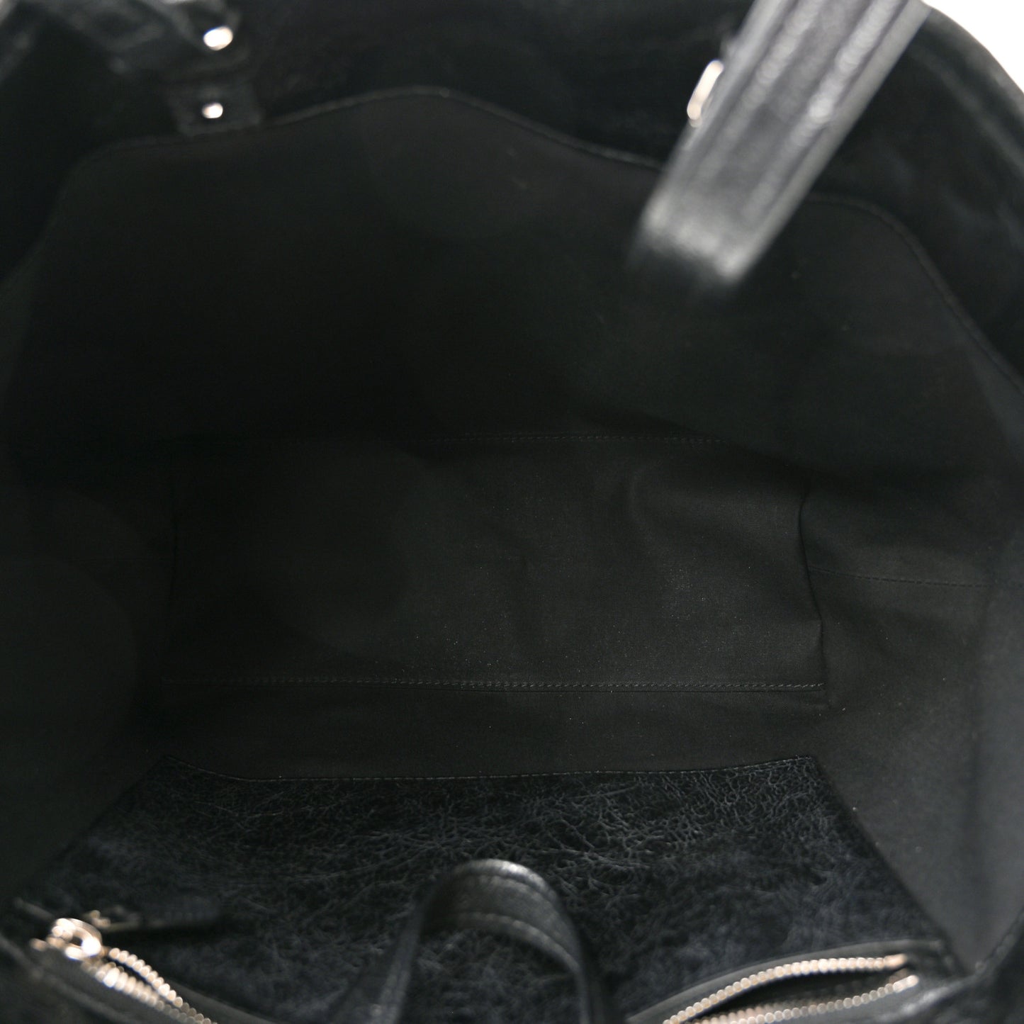 Agneau Arena Medium Barbes East West Shopper Black