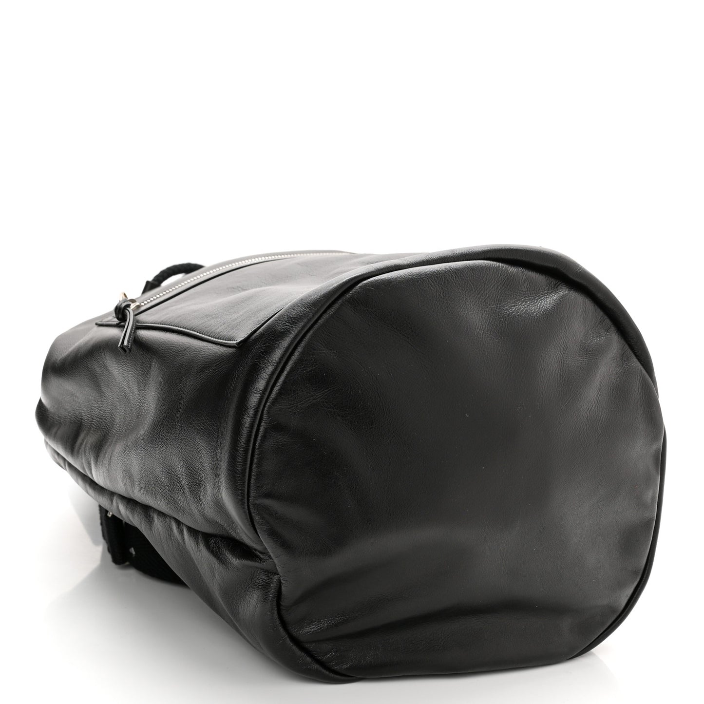 Smooth Calfskin City Sailor Drawstring Backpack Black