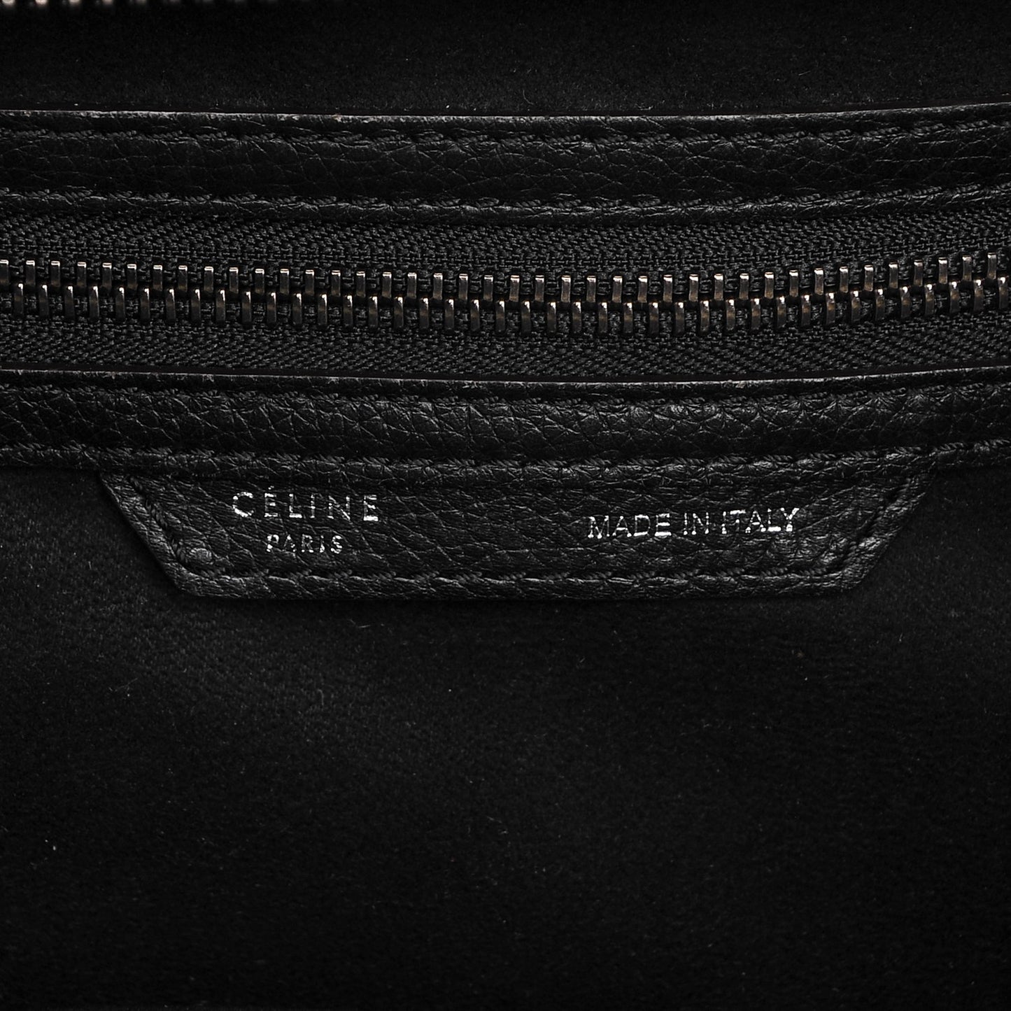 Drummed Calfskin Mini Luggage Black