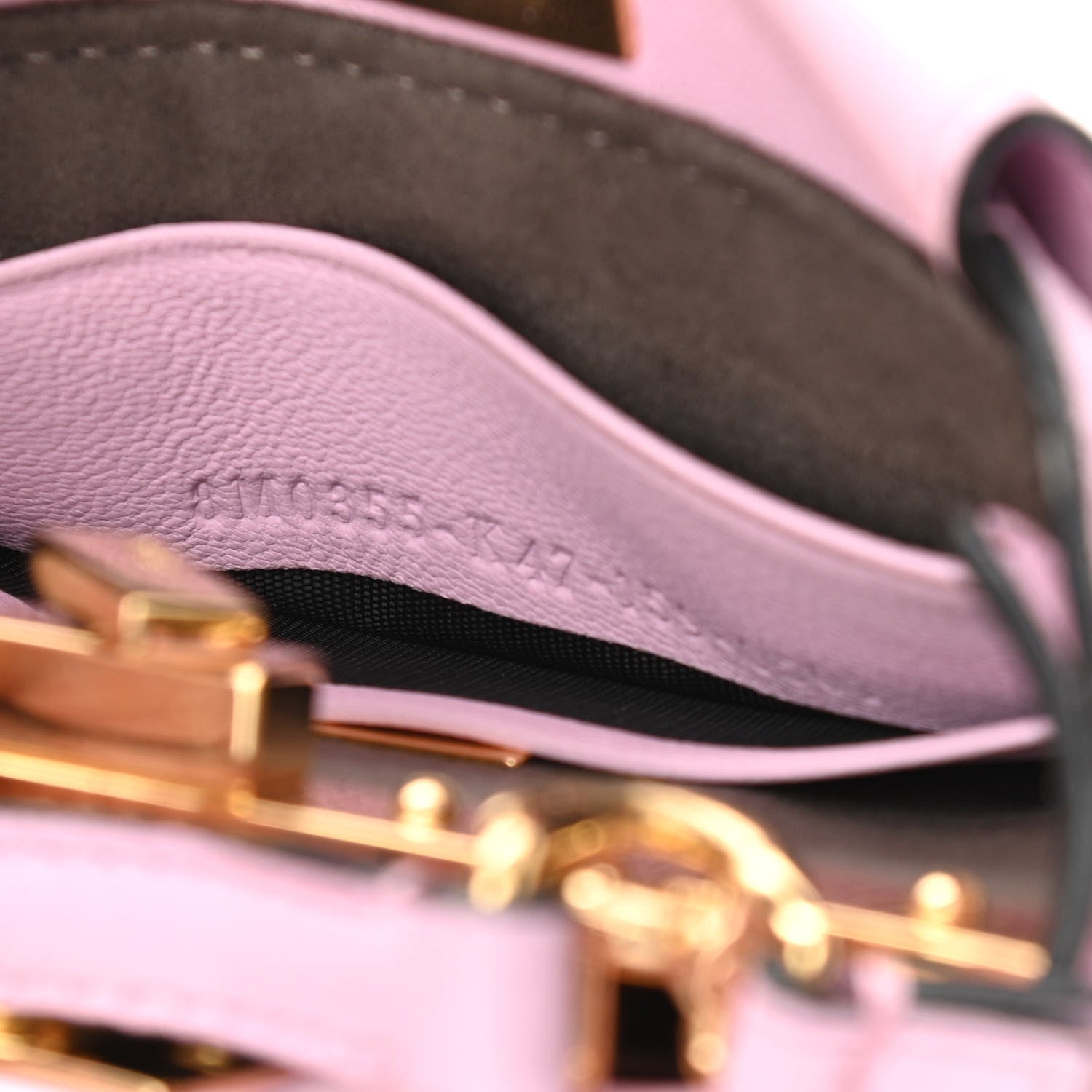 Fendi Shiny Nappa Micro Peekaboo Iconic Satchel Lavanda 7 of 10