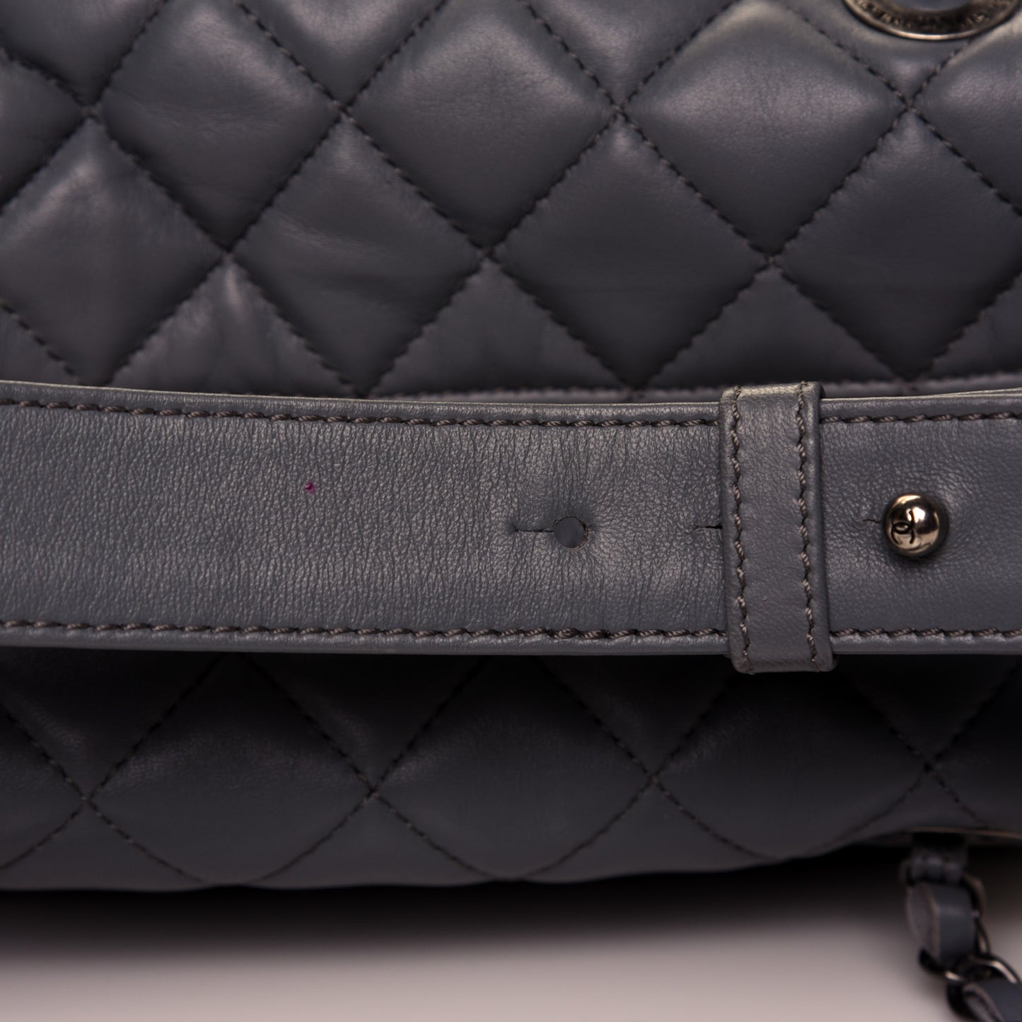 Lambskin Quilted Hobo Blue