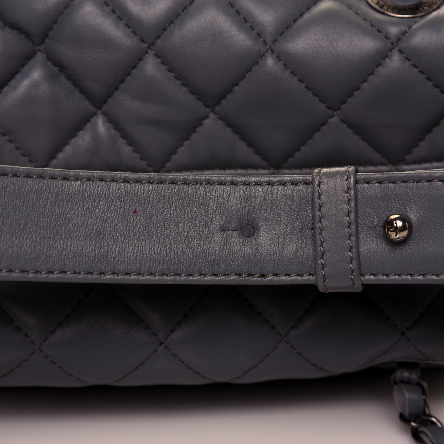 Chanel Lambskin Quilted Hobo Blue 25 of 32