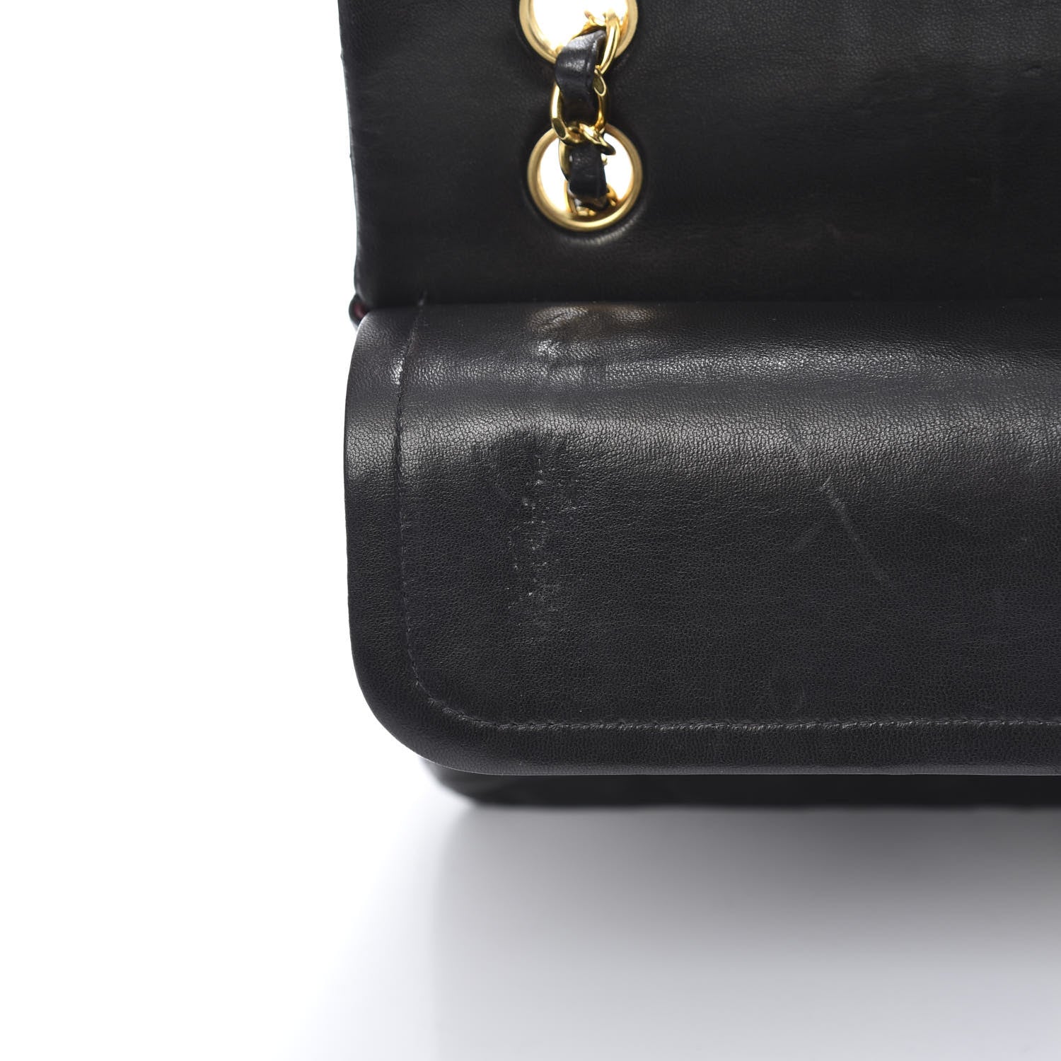 Chanel Lambskin Quilted Medium Double Flap Black 12 of 16