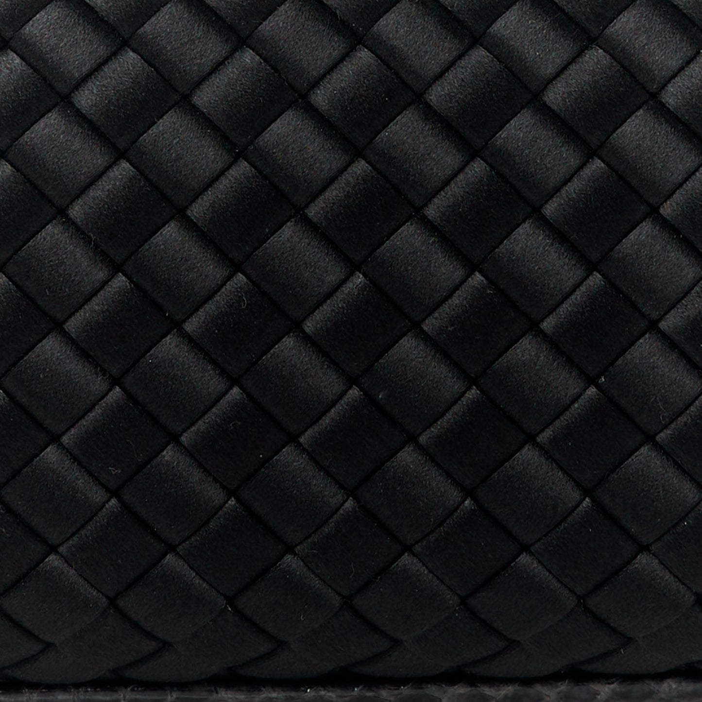 Satin Ayers Intreccio Impero Stretch Knot Clutch Black