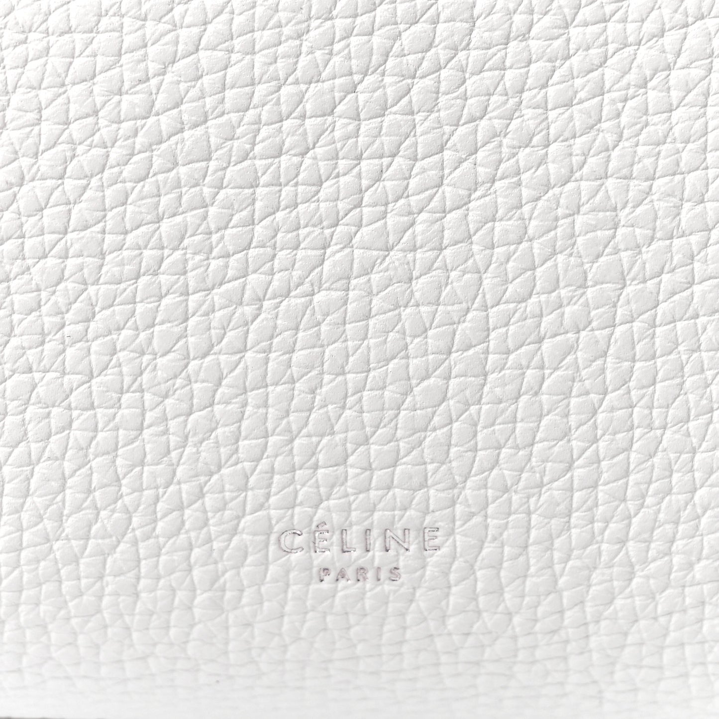 Supple Grained Calfskin Small Big Bag White