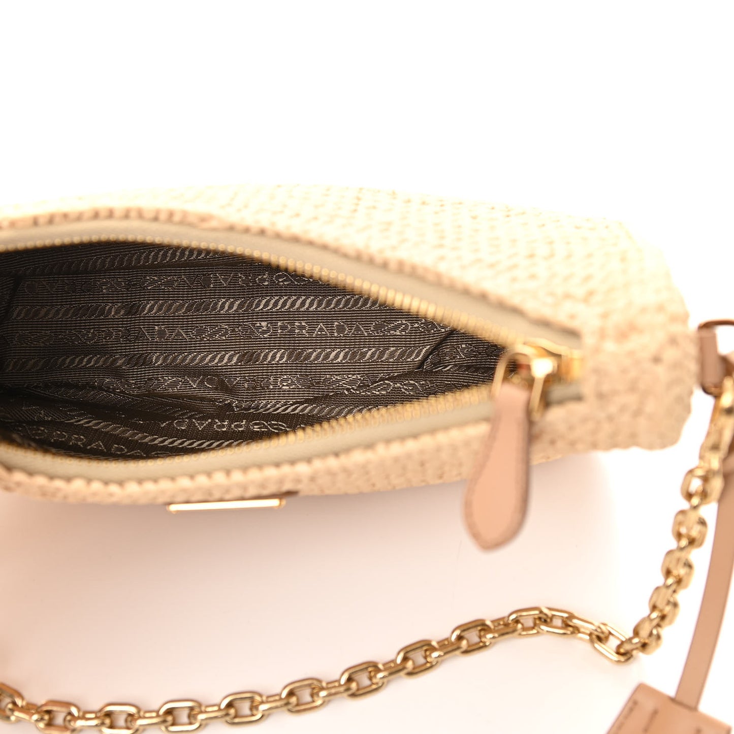 Yarn Raffia Effect Crochet Re-Edition 2005 Shoulder Bag Naturale