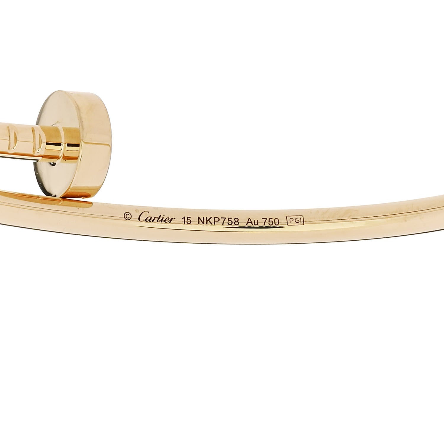Cartier 18K Yellow Gold Small Juste Un Clou Bracelet 15 3 of 4