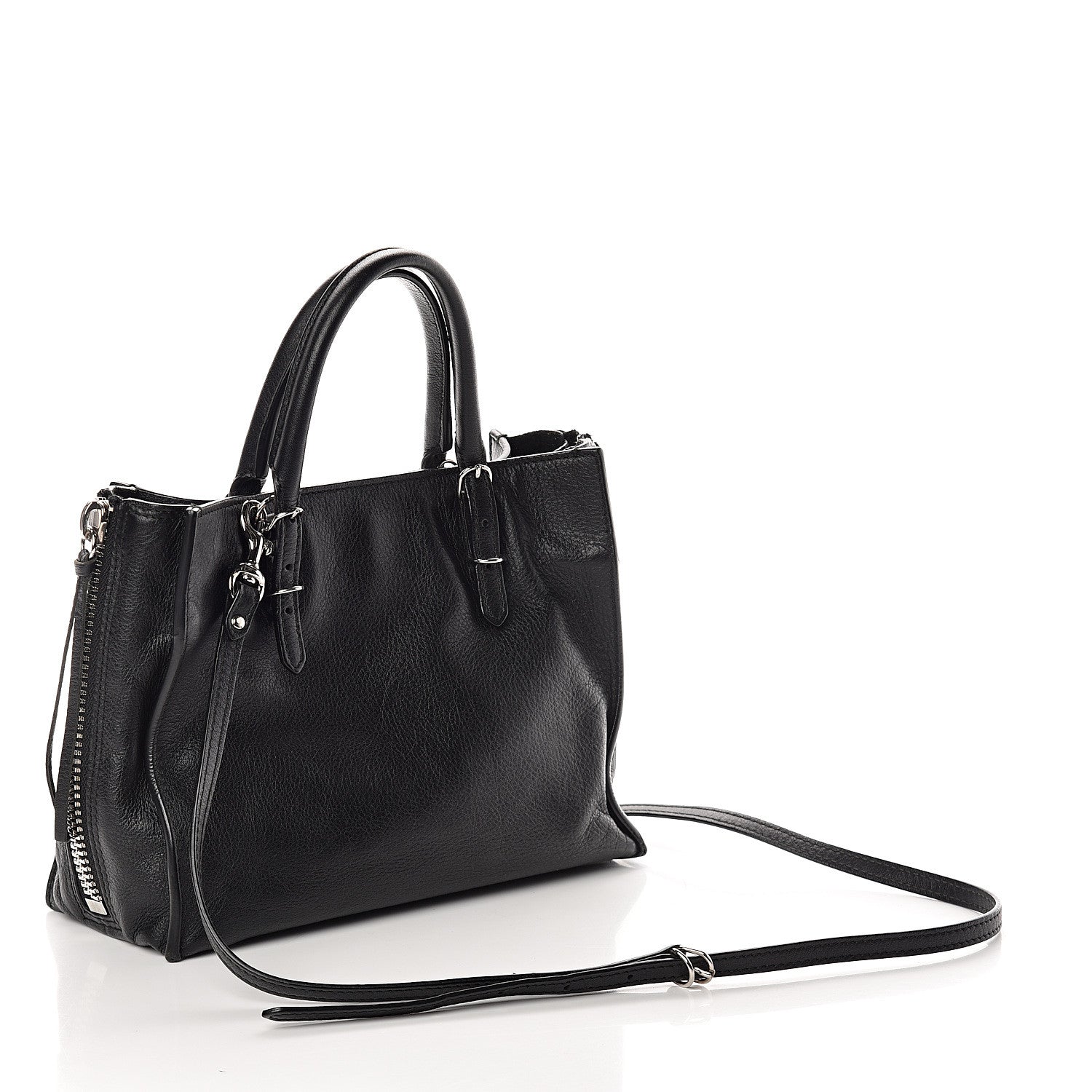 Balenciaga Calfskin Papier Mini A4 Tote Black 2 of 7