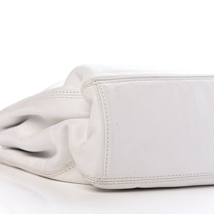 Chanel Lambskin CC Handle Tote White 9 of 11