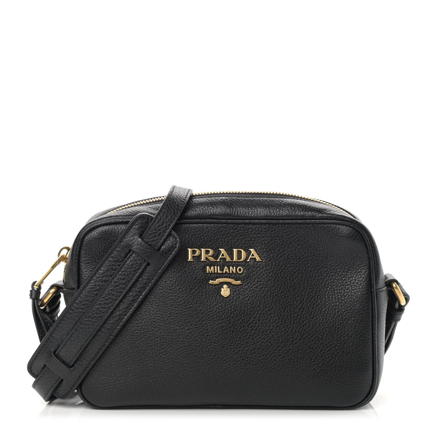 Prada Vitello Daino Mini Camera Crossbody Black 1 of 12