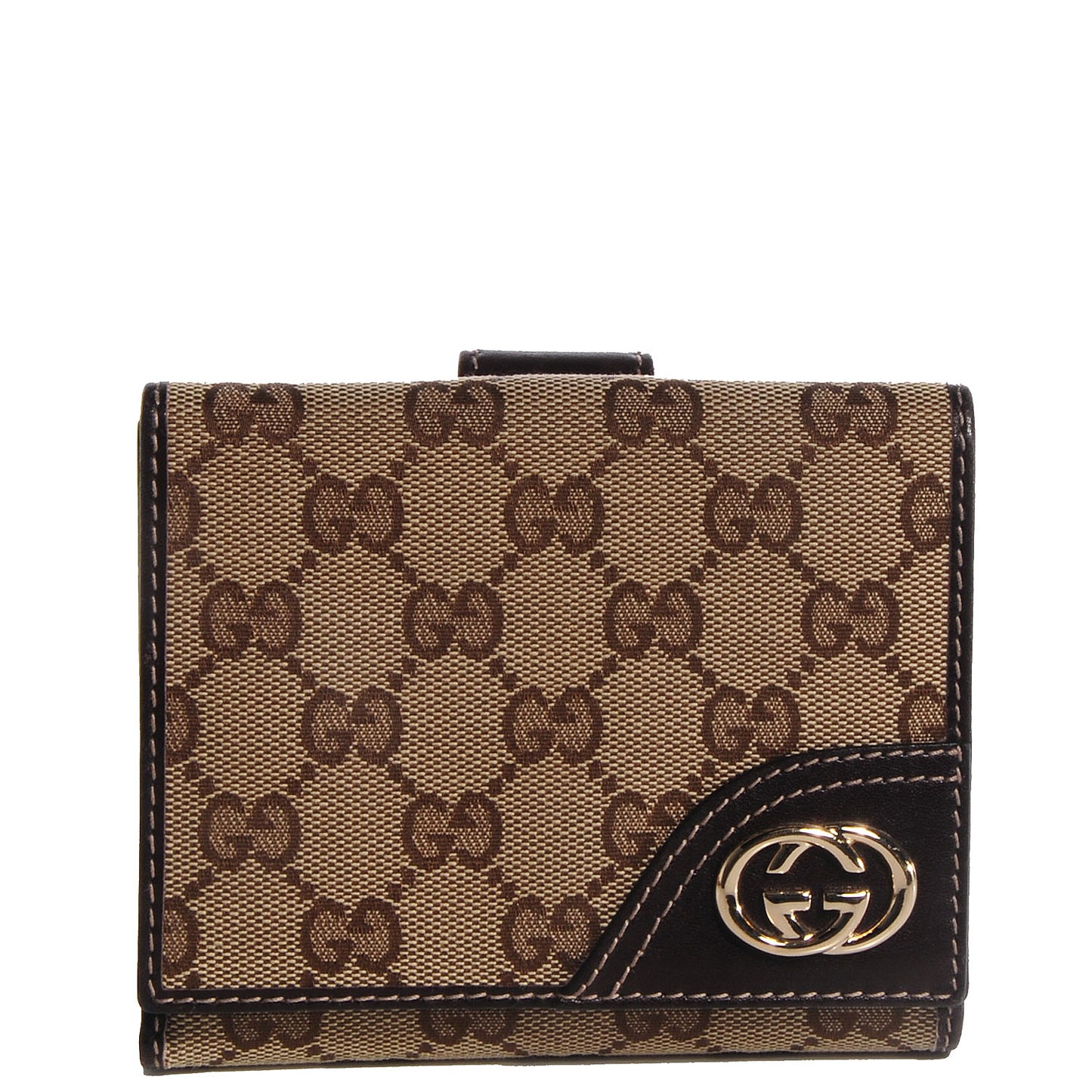 Monogram New Britt French Wallet Dark Brown