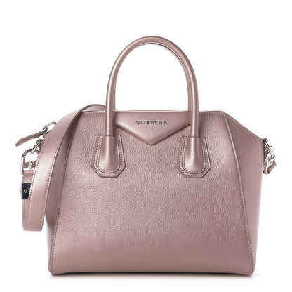 Givenchy Metallic Sugar Goatskin Small Antigona Light Pink 1 of 9