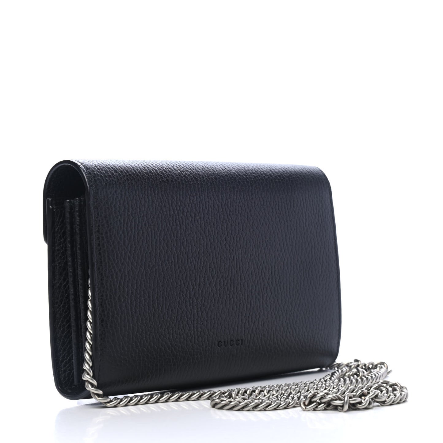Calfskin Mini Dionysus Chain Wallet Black