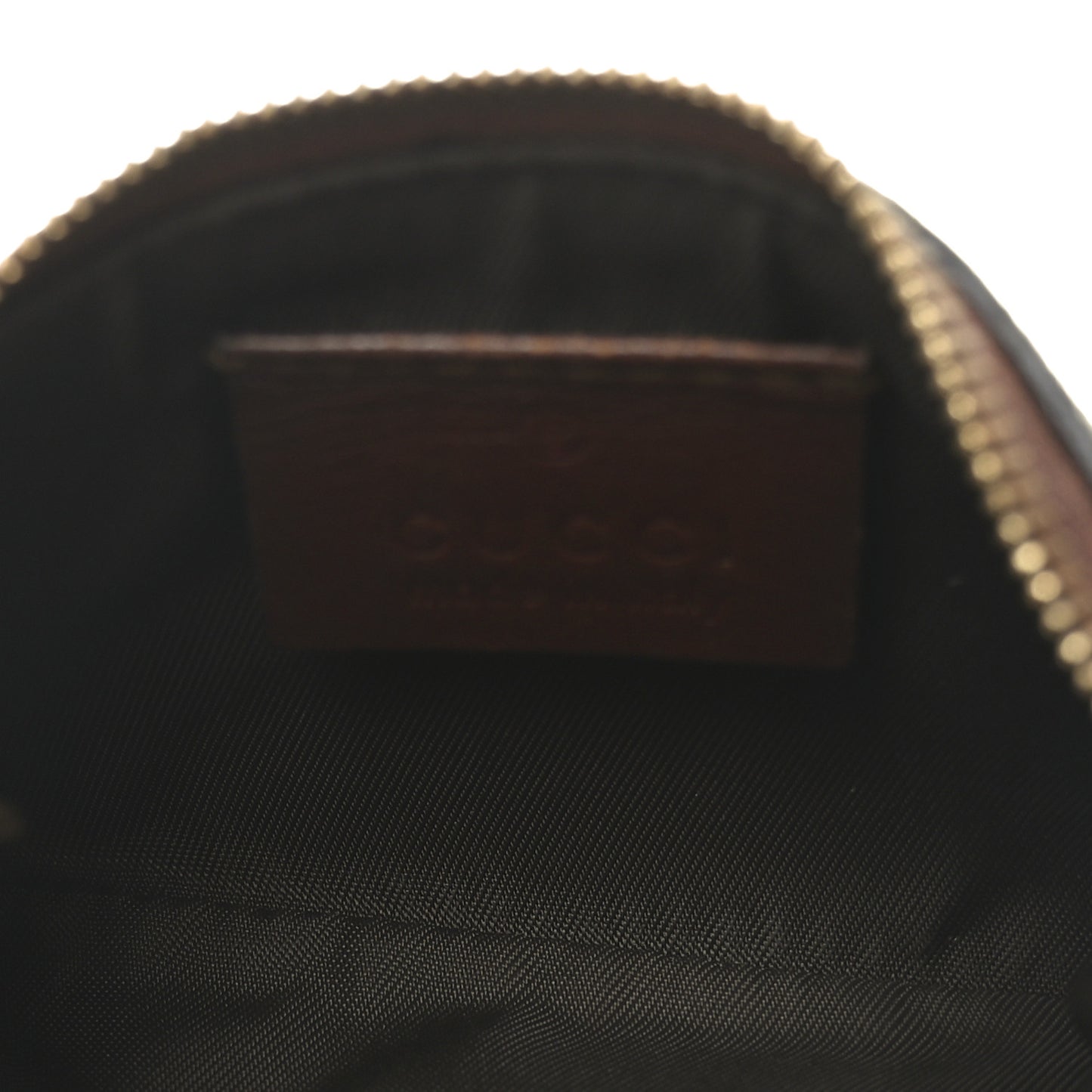 GG Supreme Monogram Key Case Brown