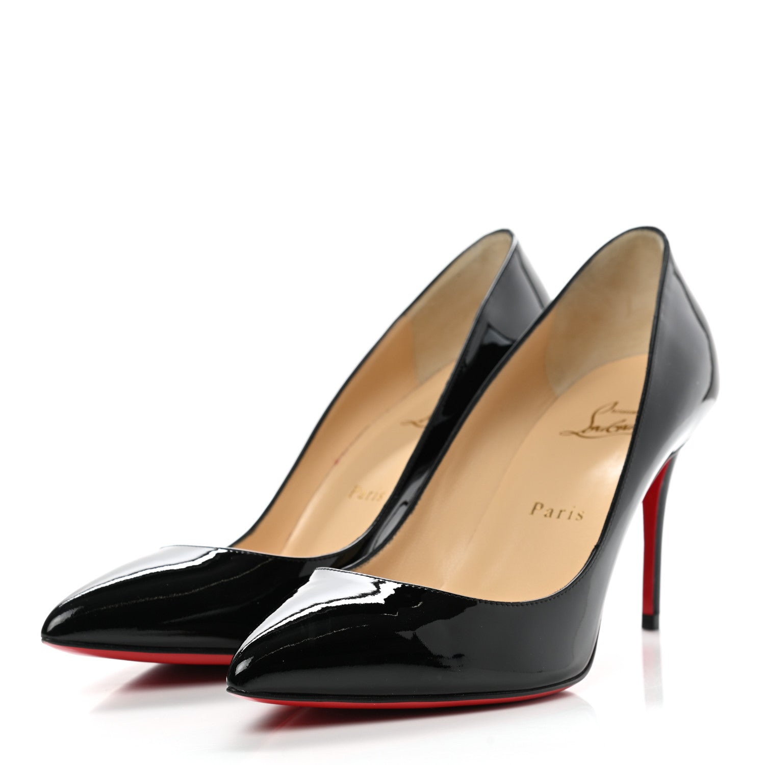 Christian Louboutin Patent Pigalle Follies 85 38.5 Pumps Black 3 of 9