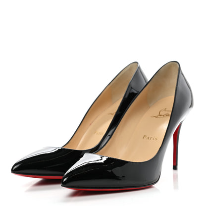 Christian Louboutin Patent Pigalle Follies 85 38.5 Pumps Black 3 of 9