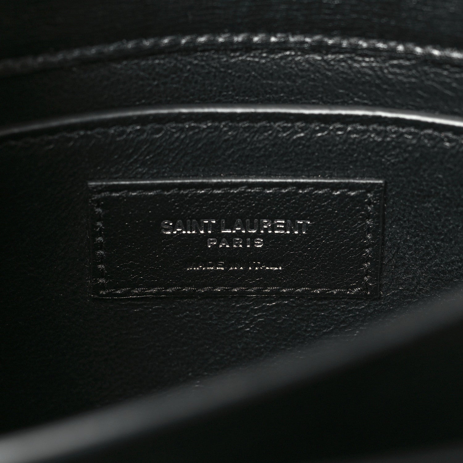 Saint Laurent Calfskin Medium Monogram Sunset Black 6 of 9