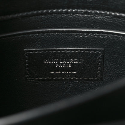 Saint Laurent Calfskin Medium Monogram Sunset Black 6 of 9